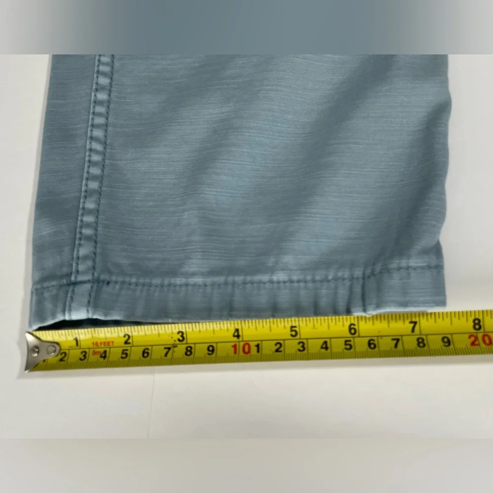 ANTHROPOLOGIE Pilcro The Roamer Blue Utility Cropped Pants Size 25 Straight Leg - Picture 11 of 14